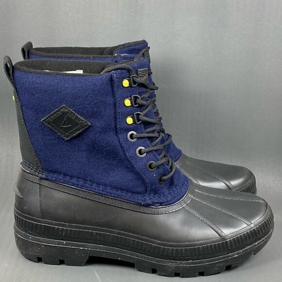 SPERRY Ice Bay Wool Navy Boots mens size 8.5 (new without Box) - Picture 2 of 9